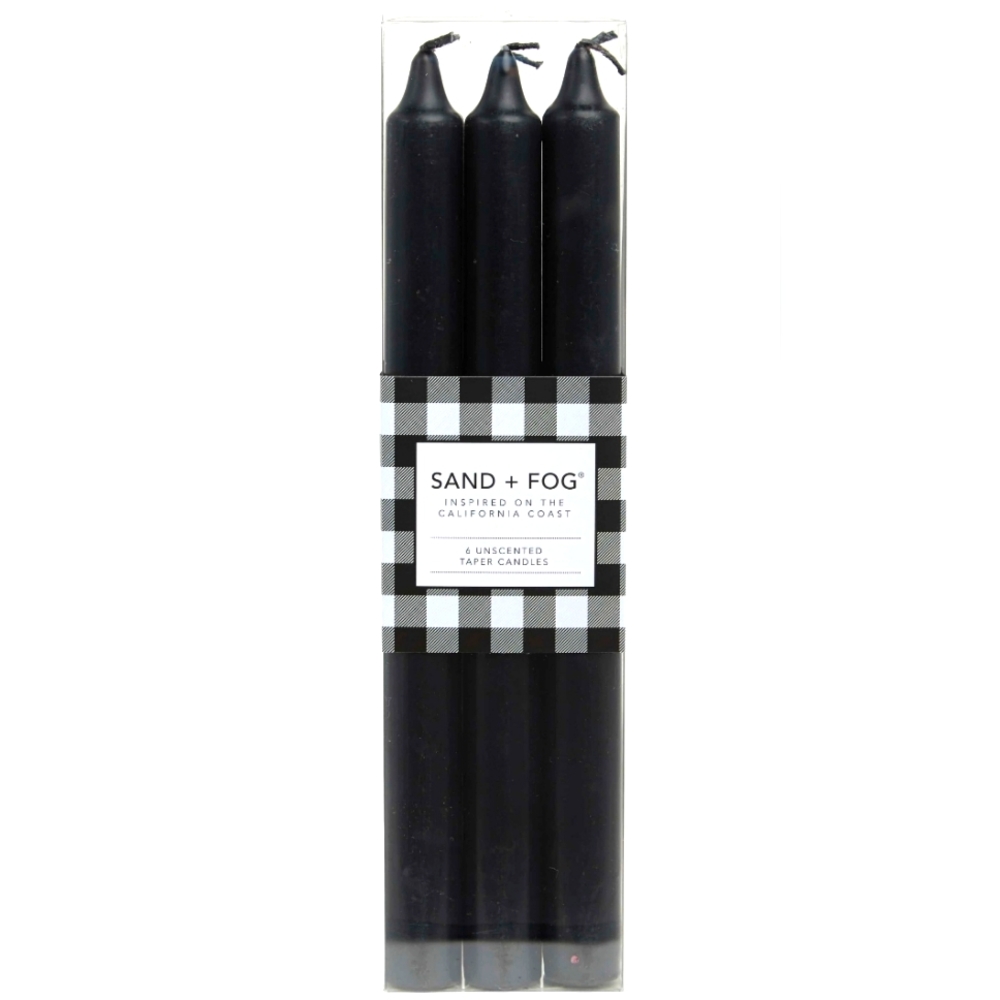 Sand + Fog Unscented Taper Candles Halloween Set of 6